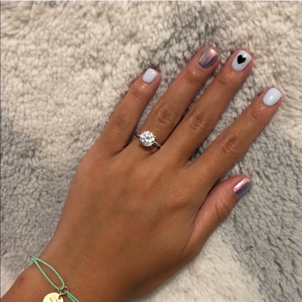 2CT CZ 💍 Engagement Ring SZ 4 NEW